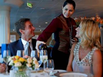 Couple Dining onboard Azamara Cruises