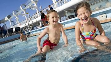 Children onboard Disney Cruises