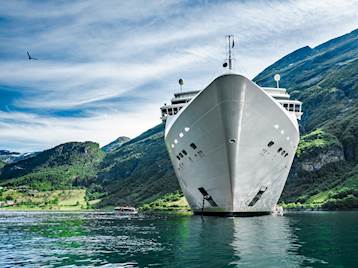 Cruise ship in Fjords