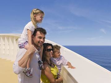 Family onboard MSC Cruises