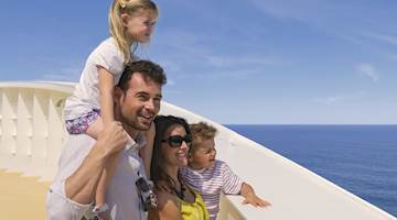 Family onboard MSC Cruises