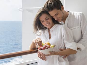Couple onboard MSC Cruises 