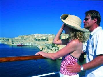 Couple onboard Thomson Cruise Ship