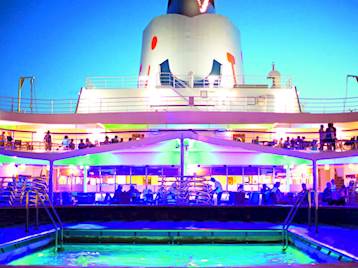 Thomson Cruises Pool at night